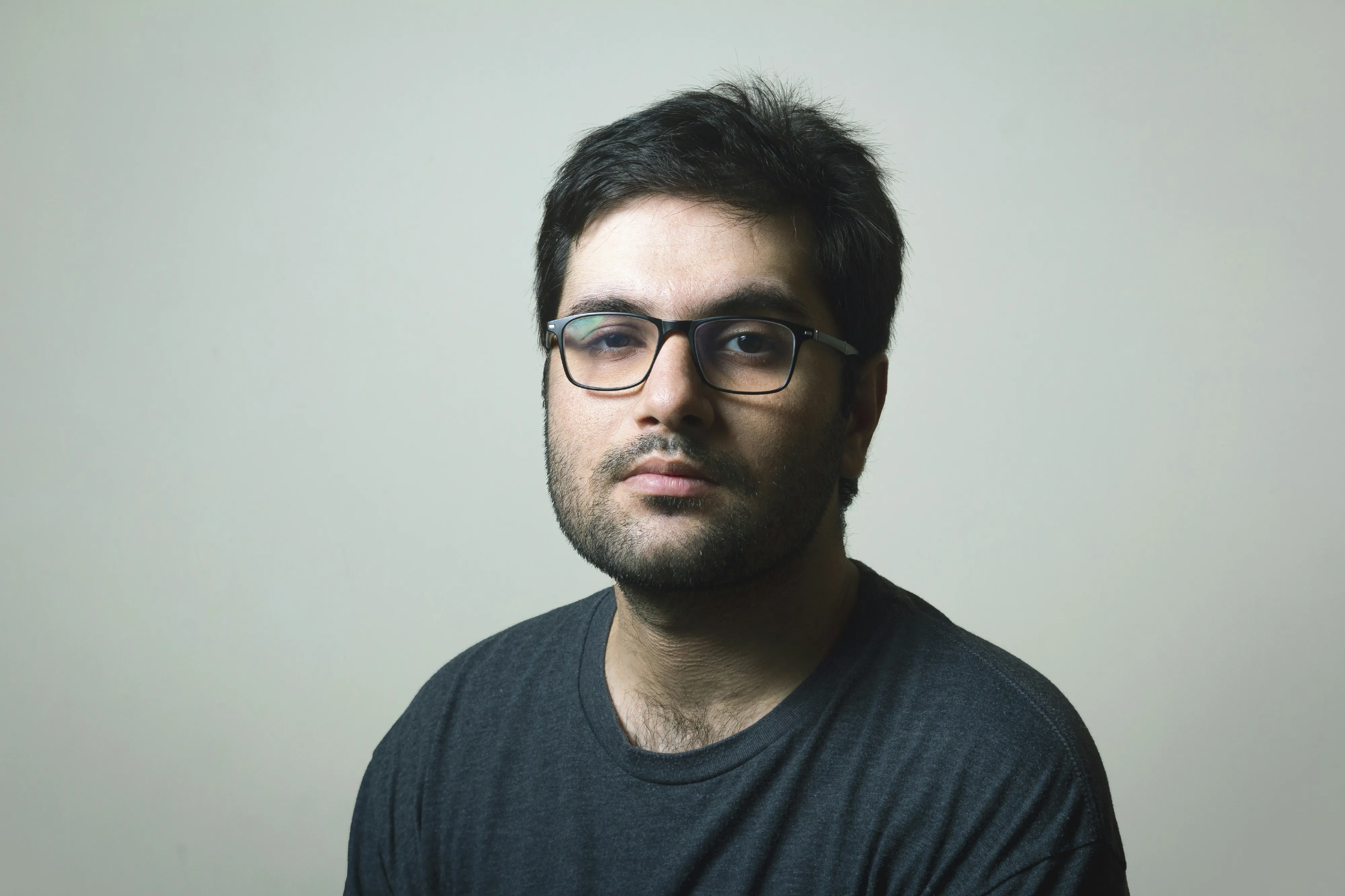 Creative director in a minimal studio